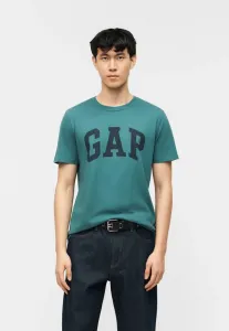 Повседневная мягкая базовая футболка с логотипом Gap, Balsam