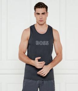 Майка мужская Boss с логотипом бренда, черный