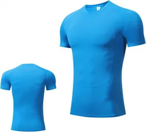 Мужская футболка Stretch Quick Dry Base Layer с коротким рукавом для тренировок