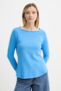 Хлопковый лонгслив American Vintage, синий