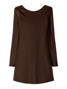 Мини платье Bershka Dress, коричневый