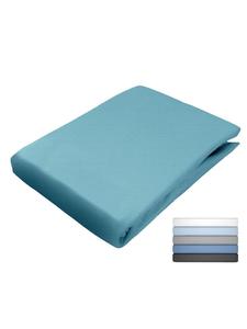 Jack Атласная простыня на резинке, однотонная, бензинового цвета