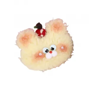 Плюшевый брелок Teddy Apple Bear, высота 9 см LEVENKENESS, желтый