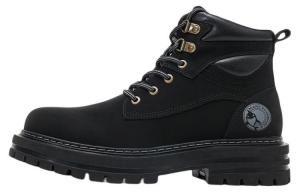 FAIRWHALE Ботинки мужские Outdoor, черные/рыжевато-желтые