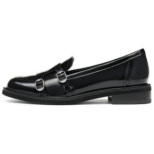 Круглый танец Sweetheart блестящие лоферы Women's Staccato, British черный