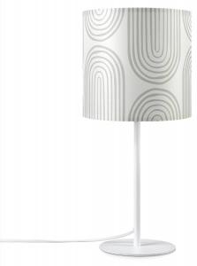 Настольная лампа Paco Home Luca Tl Pil 006, белый - сталь - 18 x 37 x 18 см