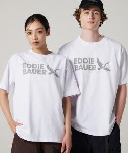 Футболка с коротким рукавом, логотип Eddie Bauer, белый