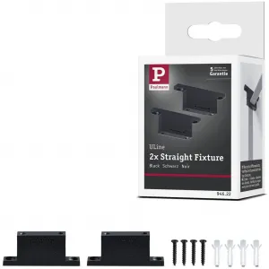 Подвесной светильник ULine аксессуары комплект из 2 держателей ремня 2 шт. черного цвета 2 шт. Paulmann, черный