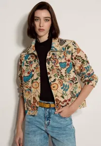 Летняя куртка с цветочным гобеленом Apricot, Navy