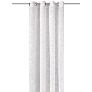 Шторы с люверсами, 1 шт. Heine Home, белый