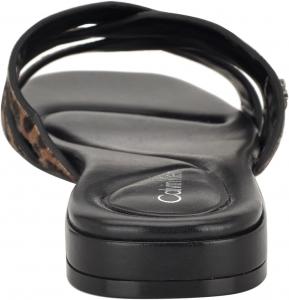 Женские сандалии Calvin Klein Tisha Flat, Dark Natural Leopard Multi 120