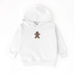 Толстовка с капюшоном для малыша с вышивкой имбирного человечка The Juniper Shop, White