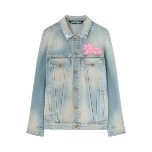 Куртка Palm Angels Spray Hunter Denim Jacket, Light Blue