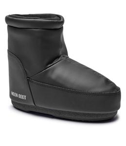 Зимние ботинки Moon Boot на толстой подошве со шнуровкой, черный