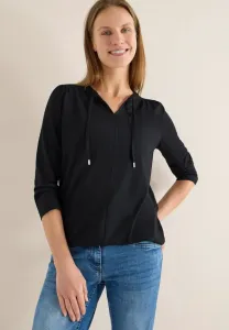 Я выгляжу в топе с длинными рукавами. Cecil, Schwarz