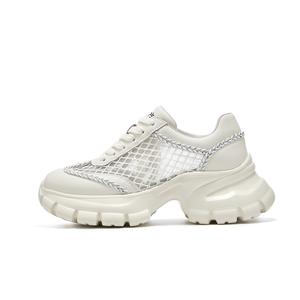 Millies Милловские дышащие низкие массивные кроссовки женские бежевые, цвет Beige