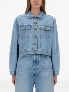 Джинсовая куртка с рукавами-фонариками Alysi, синий