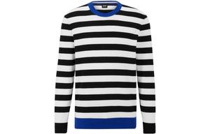 Мужской свитер, разноцветные, с круглым вырезом, средней расцветки, другие Hugo Boss, мультиколор