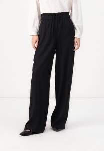 Брюки PAPERBAG WIDE LEG PANTS TOM TAILOR DENIM, черный