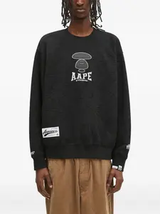 Толстовка с приспущенными плечами AAPE BY *A BATHING APE, черный