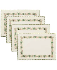 Салфетки Holly, набор из 4 шт. Saro Lifestyle, green