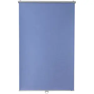 Рулонная штора весенняя Анна, затемняющая, энергосберегающая, без сверления, свободновисящая K-Home, Jeansfarben + grau + weiß