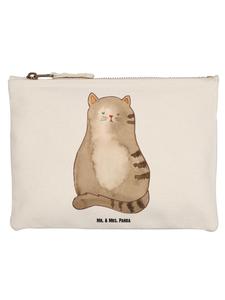Mr. & Mrs. Panda Пенал с изображением кошки, сидящей без слов, белого цвета