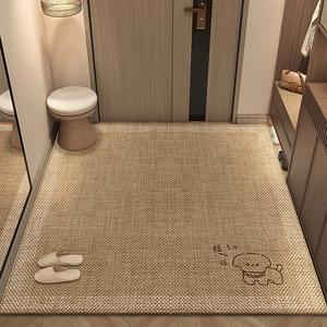 Saipos Ковер 100х140 см для прихожей, грязе- и водоотталкивающий, из искусственного сизаля, можно обрезать, Baishuo
