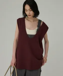 Комплект жилета из двух частей Babylone, цвет Bordeaux 38