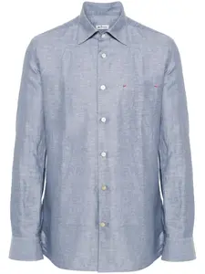 Рубашка Nerano с длинными рукавами Kiton, синий