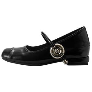 Wonderful couple Женские туфли Мэри Джейн на массивном каблуке черные, цвет Black