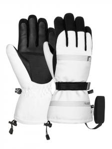 Reusch Перчатки с пальцами Cozy Down R-TEX XT, цвет 1101 белый/черный