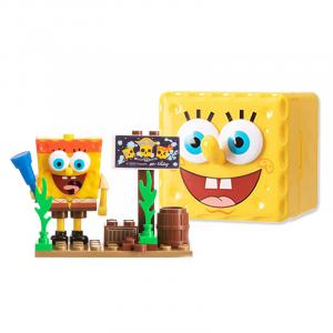Конструктор SpongeBob Surprise Scenario Building Blocks Mystery Box, одиночный сюрприз-бокс/полный набор 6 шт Tide Rising Anime