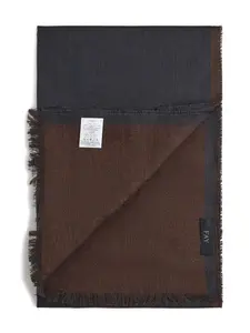 Шарф с бахромой Fay, синий