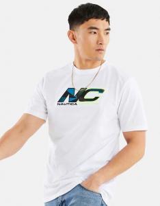 Мужская футболка с короткими рукавами Nautica, белый