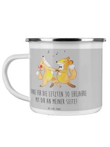 Кофейная кружка на 30-ю годовщину свадьбы, жемчужную годовщину свадьбы, в цвете меланжевый серый Mr. & Mrs. Panda