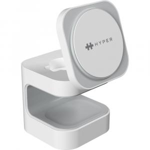 HYPER HyperJuice Qi2 3-in-1 Magnetic Charging Stand HJ3320WHGL