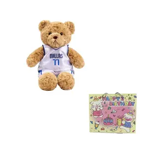 Nba баскетбольный медведь джерси плюшевая кукла медведь высота 34см MIANHUIYI