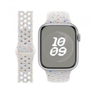 Ремешок Apple совместимый силиконовый материал IBOANN, оранжево-розовый