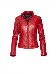 Bugatti Кожаная куртка BULady-121 красного цвета