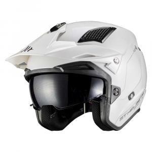 Открытый шлем MT Helmets District SV S Solid, белый
