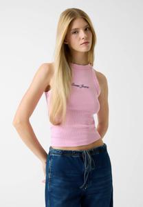 Топ Guess Jeans MIT GESTICKTEM LOGO, Rose/Pink