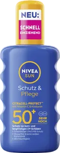Солнцезащитный крем NIVEA SUN Sonnenspray Schutz & Pflege LSF 50+