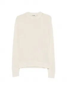 Свитер с круглым вырезом JIL SANDER, бежевый