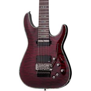 Schecter Guitar Research Hellraiser C-7 с электрогитарой Floyd Rose Sustaniac Black Cherry