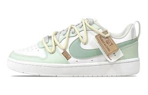 Детские скейтерские кроссовки Court Borough для младших школьников Nike, белый/зеленый