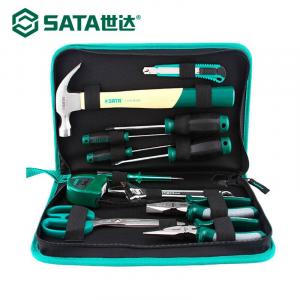 SATA DY06018 12-предметный ящик для инструментов, бытовой набор, набор инструментов для сантехника для ремонта дома, набор инструментов