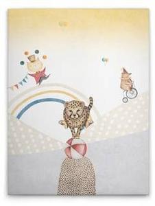 Картина на холсте A.S. Création Playful Circus 3 цвет buntbeigeblaugrauorange