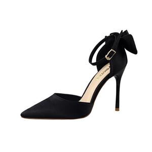 Тонкий каблук Высокие каблуки 10 см Женские BIGTREE, Черный 10 см Коробка