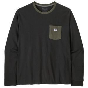 Футболка с наклейкой L/S shop pocket responsibili - с длинным рукавом Patagonia, мультиколор